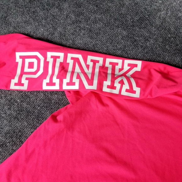 Victoria's Secret PINK Activewear Long Sleeve Shirt Running Mesh Back Size Small - Picture 2 of 8